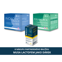 Partnerský balíček: Inofolic Premium 60 sáčků + Folandrol 30 sáčků + MUSA Lactofem 30 kapslí