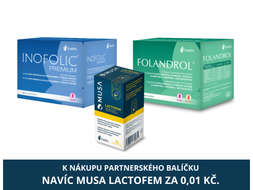 Partnerský balíček: INOFOLIC® PREMIUM + FOLANDROL® + MUSA LACTOFEM