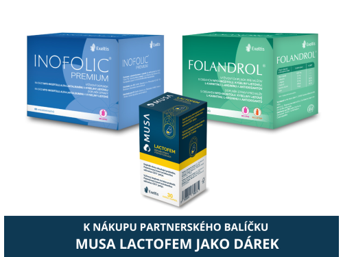 Partnerský balíček: INOFOLIC® PREMIUM + FOLANDROL® + MUSA LACTOFEM