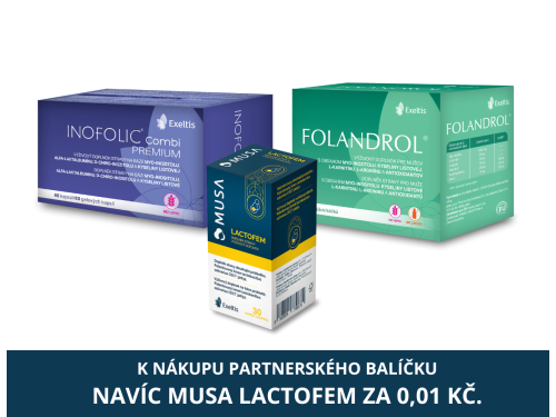 Partnerský balíček: INOFOLIC® COMBI PREMIUM + FOLANDROL® + MUSA LACTOFEM