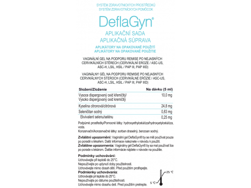 DeflaGyn® aplikační sada vaginální gel 150 ml + 2 aplikátory