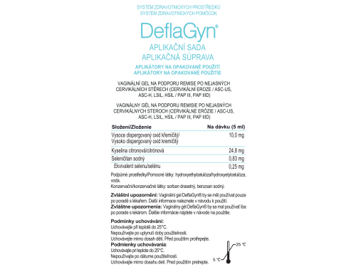 DeflaGyn® aplikační sada vaginální gel 150 ml + 2 aplikátory